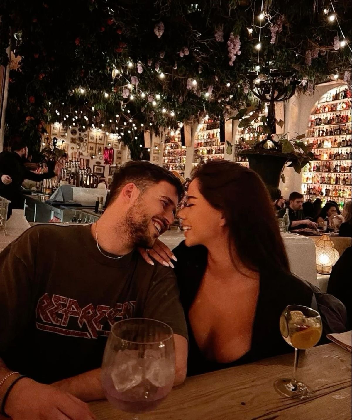 A couple on a night out